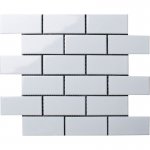 Brick White Glossy (A1001G) Керамическая мозаика Vidrepur